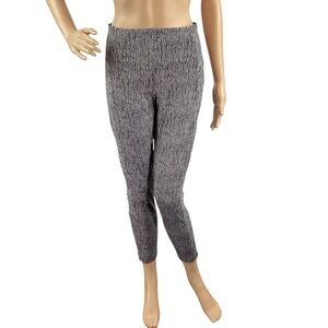 Athleta Delancey Textured Moto Tight Black White Leggings Size M